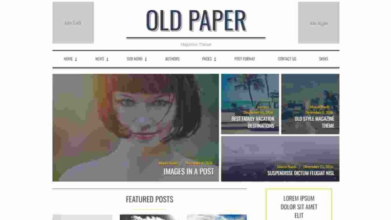 OldPaper, the ultimate WordPress theme for magazine and blog sites. Learn about its features, customization, SEO benefits, and more