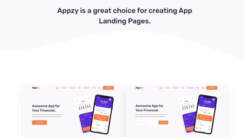 Discover Appzy v1.1, the perfect HTML landing page template for mobile apps, offering a responsive design and optimized features to showcase your app with