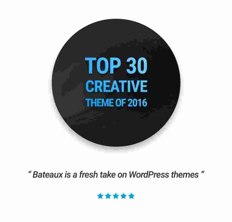 Bateaux - Creative Multi-Purpose WordPress Theme features for creating versatile and stylish websites Explore its design options performance SEO features