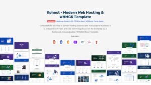 Explore Kohost - Modern Web Hosting & WHMCS Template v10.0.1, a feature-rich and customizable template designed for web hosting services. Learn how it