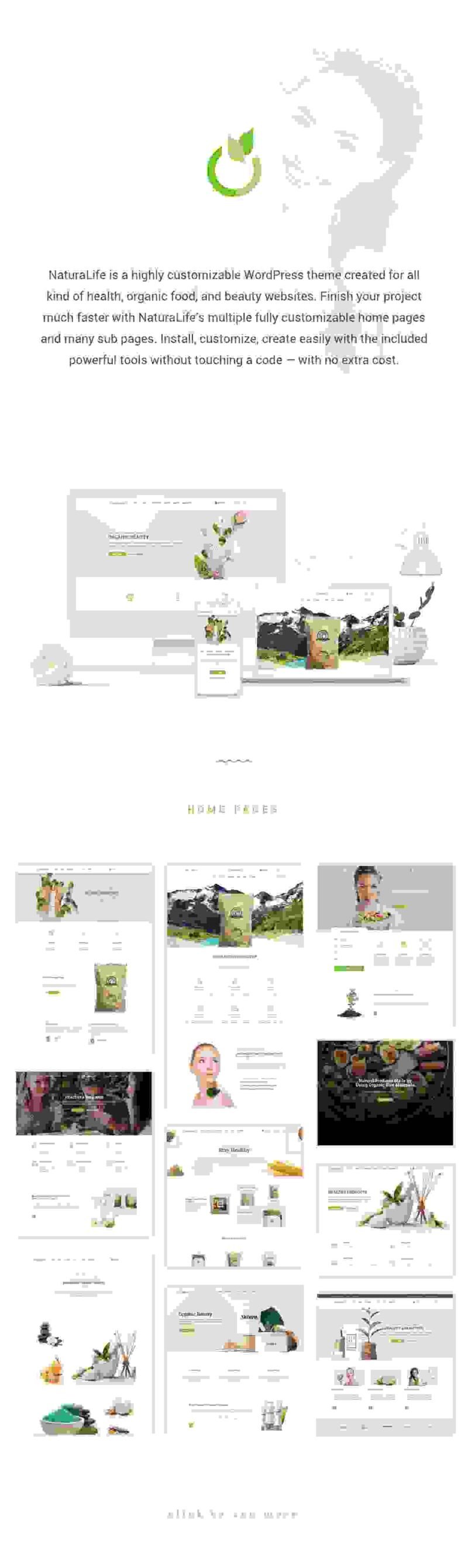 Build a beautiful sustainable website with NaturaLife - Health & Organic WordPress Theme. Perfect for organic shops wellness centers and eco-friendly