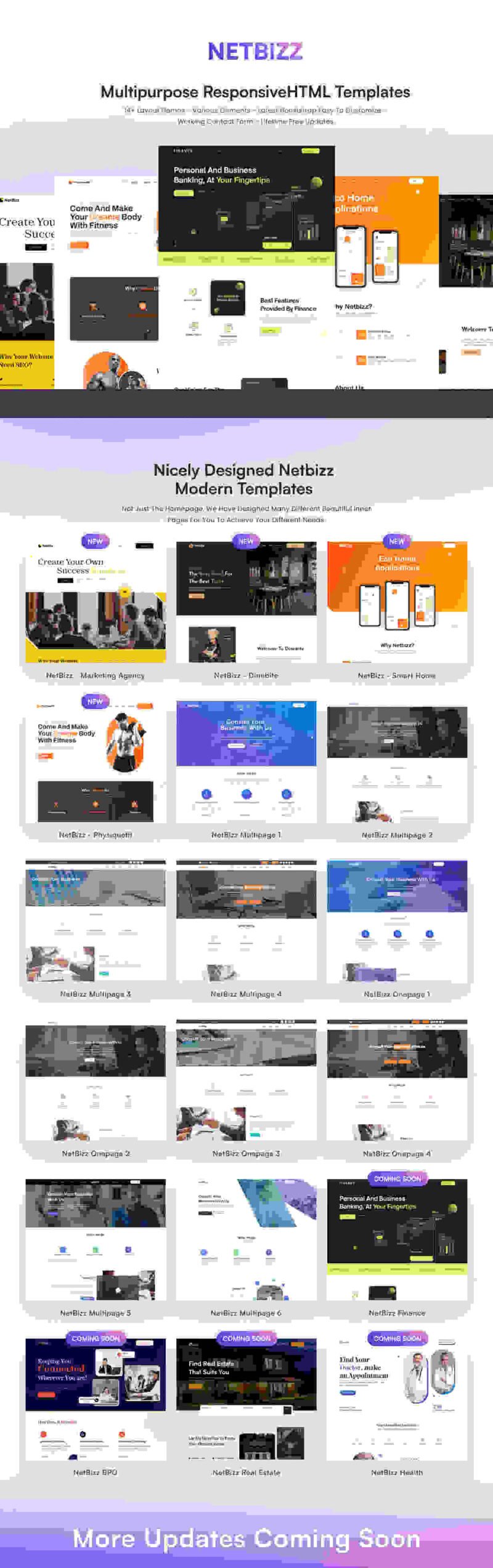 Discover the NetBizz - Business and Corporate Multipurpose HTML Template, a versatile and feature-rich HTML template designed for corporate and business