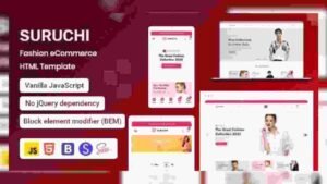Discover the powerful features of Suruchi - Fashion eCommerce HTML Template v2.0.2. A perfect solution for creating a stylish and responsive online store
